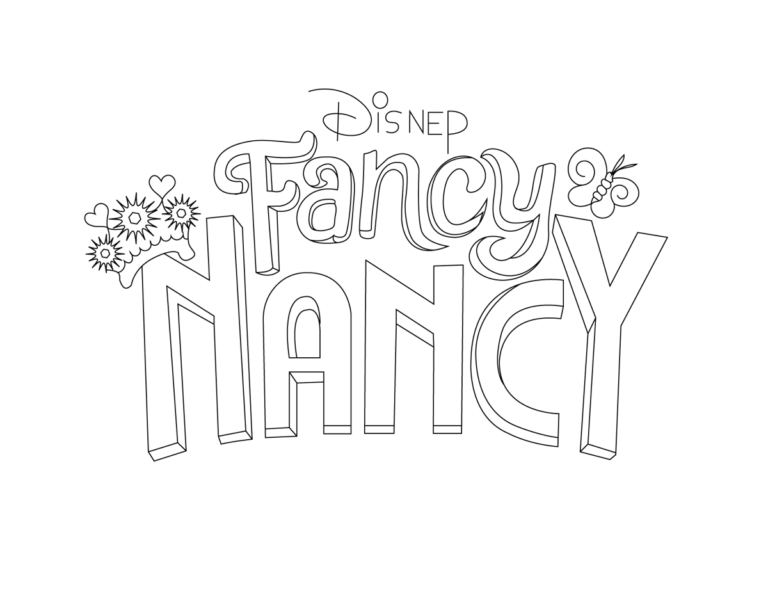 Free Fancy Nancy Coloring Pages Pdf Coloringfolder