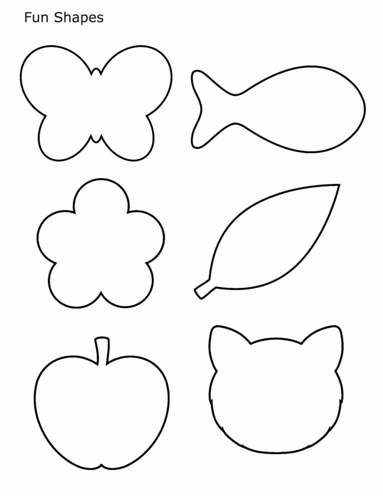 Free Printable Shapes Coloring Pages Pdf Coloringfolder