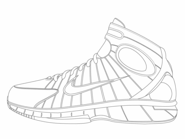 Free Shoes Coloring Pages Pdf Coloringfolder