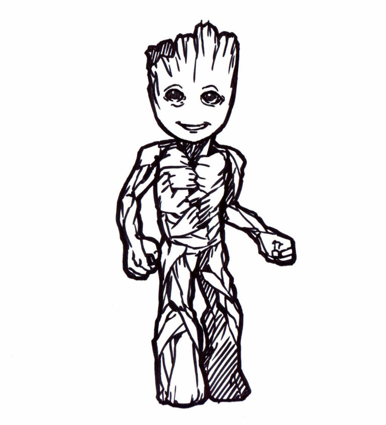 Groot Coloring Pages Pdf Coloringfolder The Best Porn Website