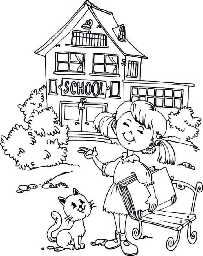 Days Of School Colouring Pages
