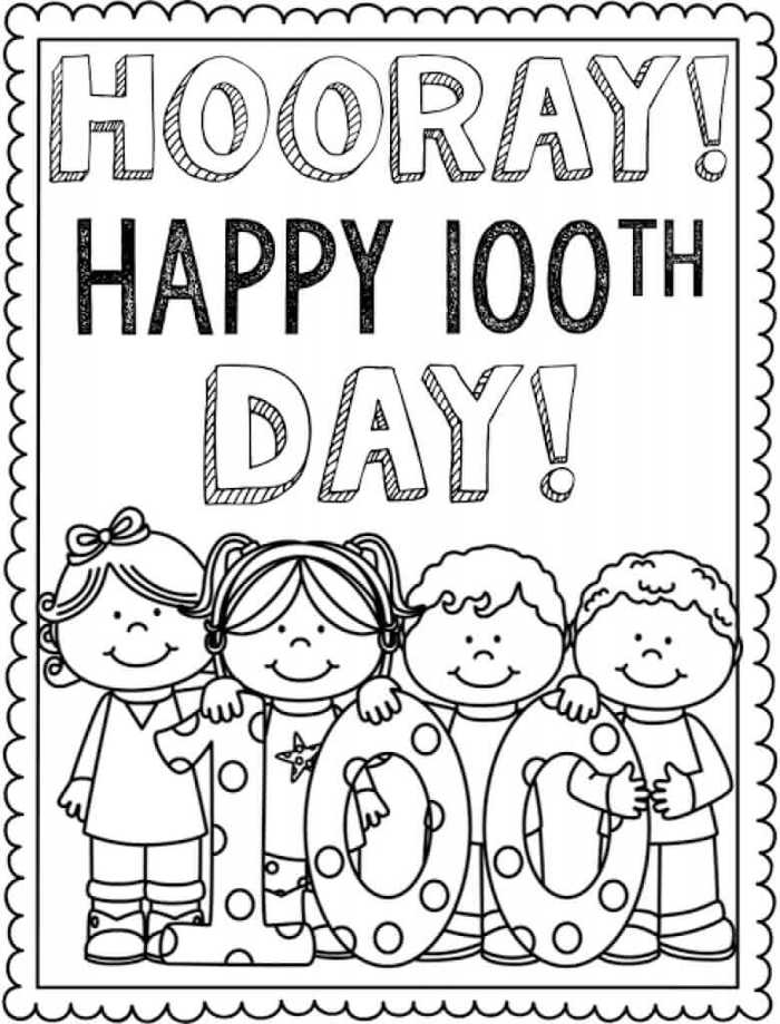 th Days Of School Coloring Pages