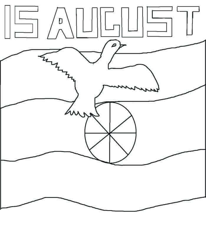 th August Coloring Sheet