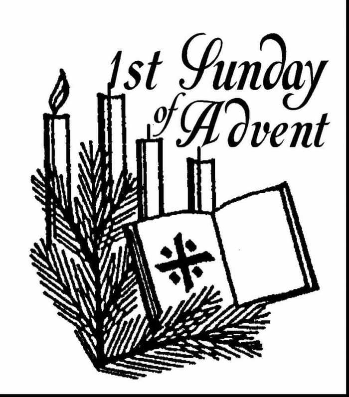 st Day Of Advent Coloring Page