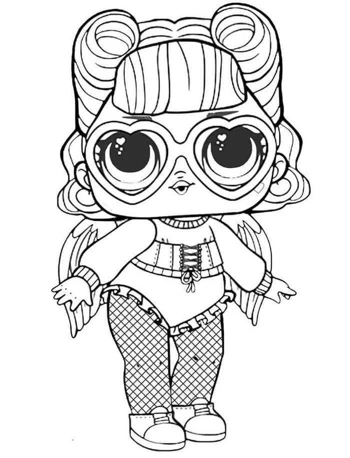 Angel Lol Doll Coloring Pages
