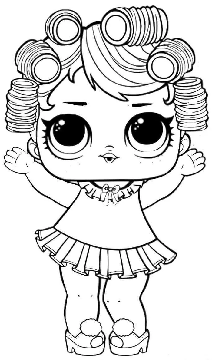 Baby Doll Lol Surprise Doll Coloring Pages