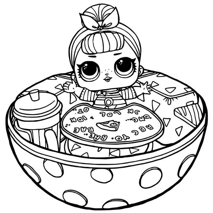 Printable LOL Doll Coloring Pages PDF - Coloringfolder.com