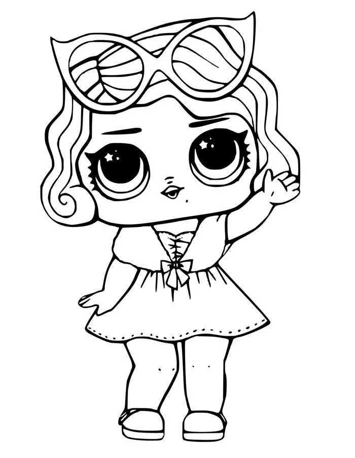 Lol Surprise Doll Coloring Pages Leading Baby