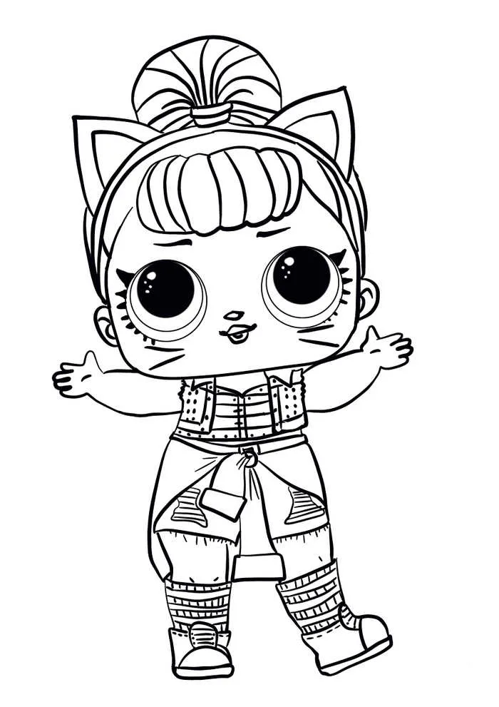 Lol Surprise Doll Coloring Pages Troublemaker