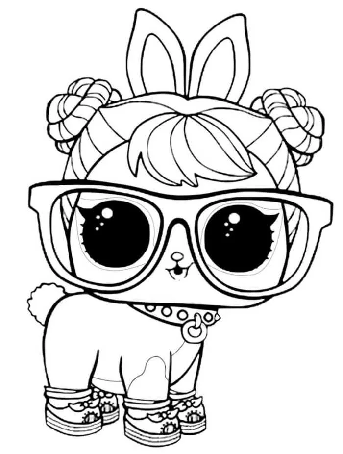 Lol Surprise Pets Coloring Pages Hop Hop