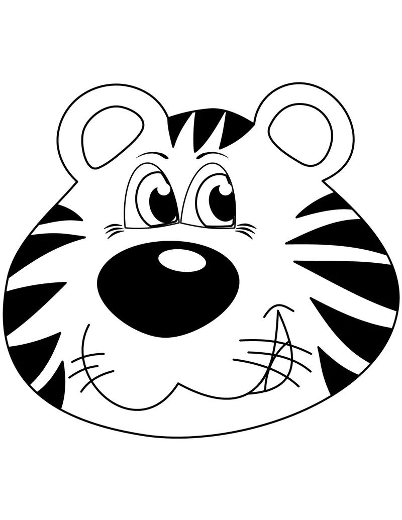 cute tiger coloring pages