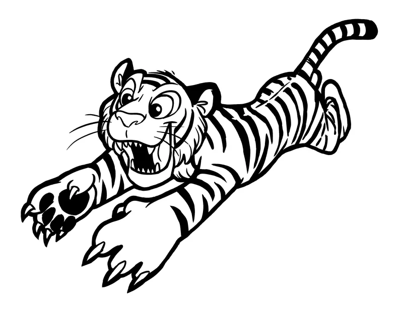 Printable Tiger Coloring Pages