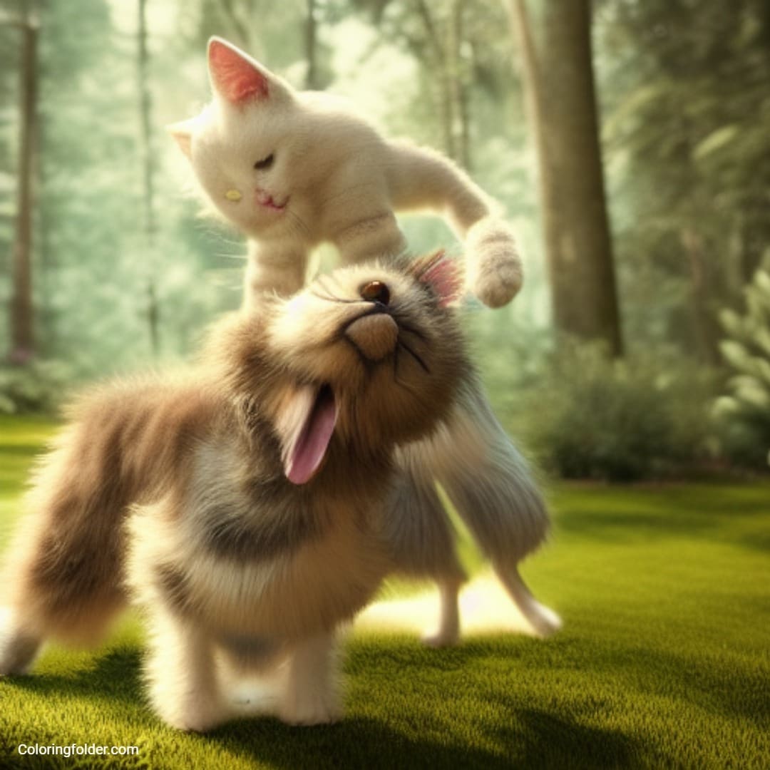 cute cat and dog pictures together