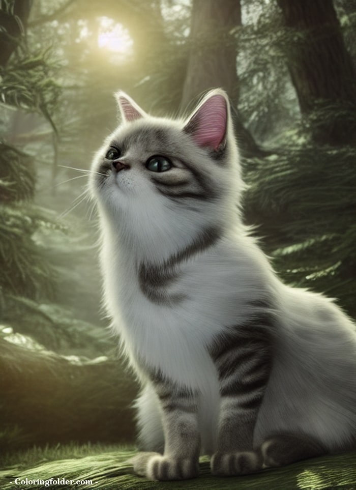 cute kitty cat picture created with ai