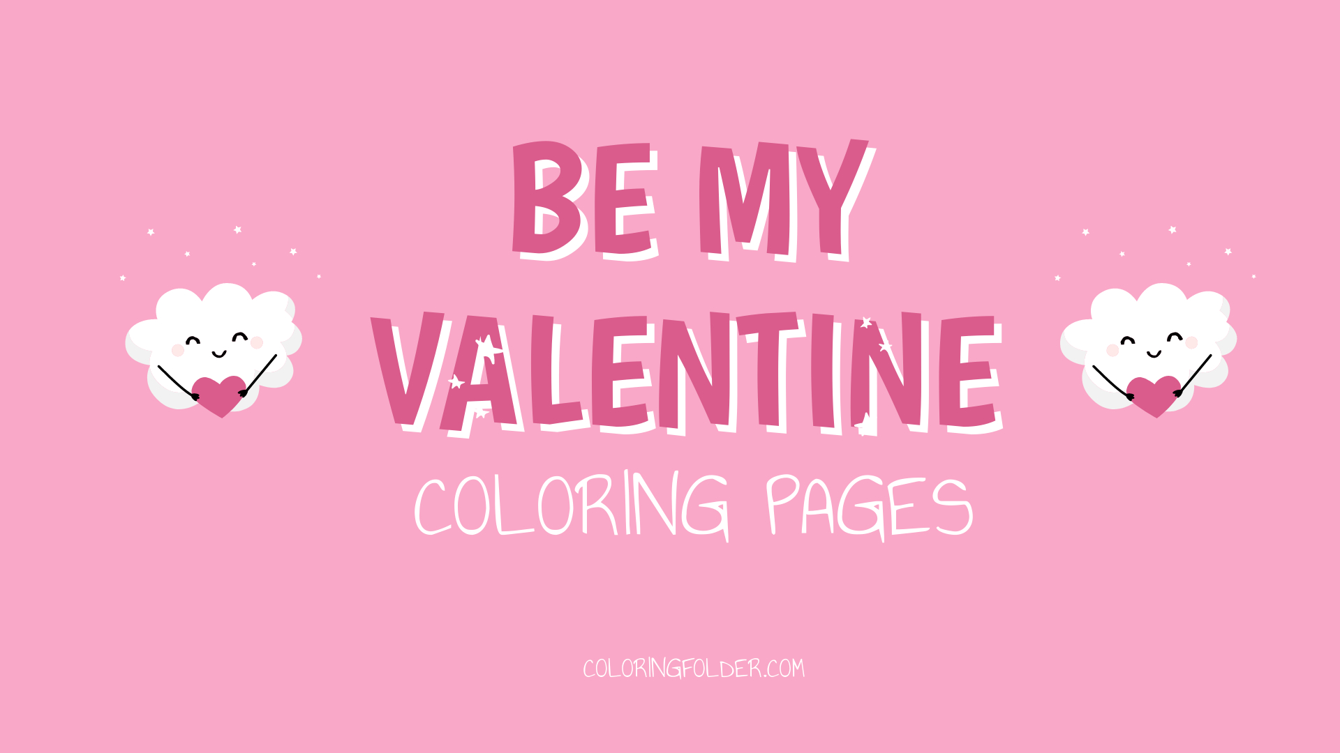 Be My Valentine Coloring Pages PDF