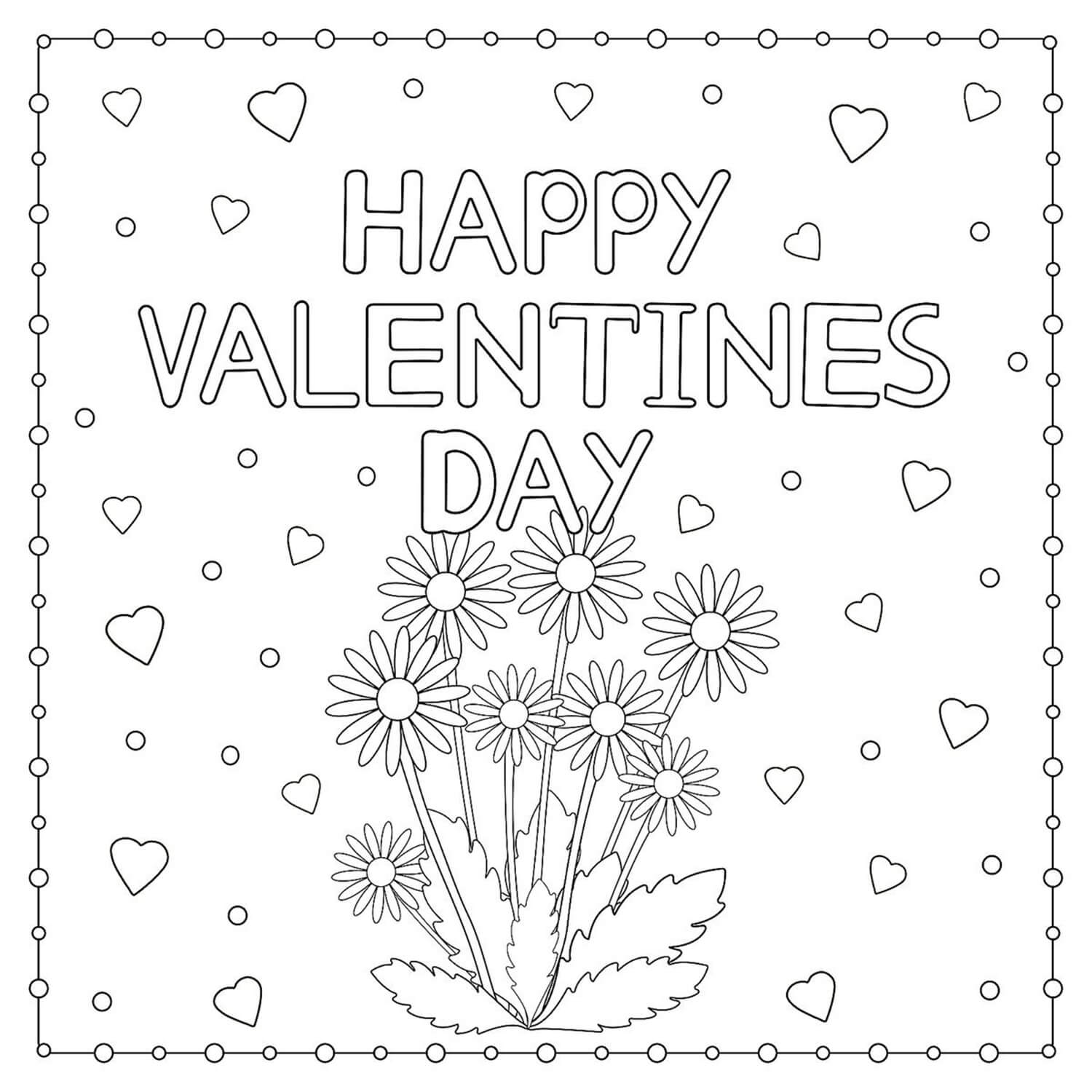 valentine day coloring pages