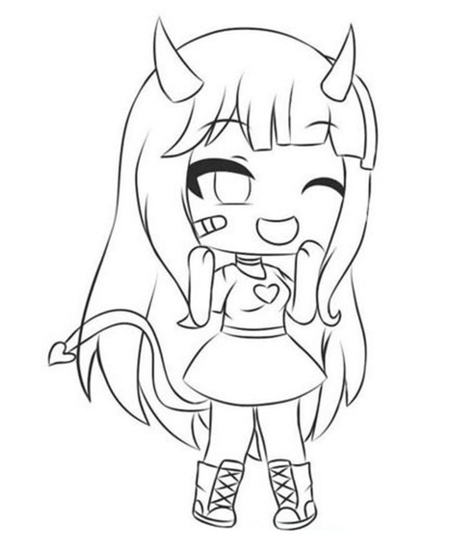 Kawaii Gacha Life Coloring Pages Pdf in 2023  Coloring pages, Anime  drawing styles, Color of life