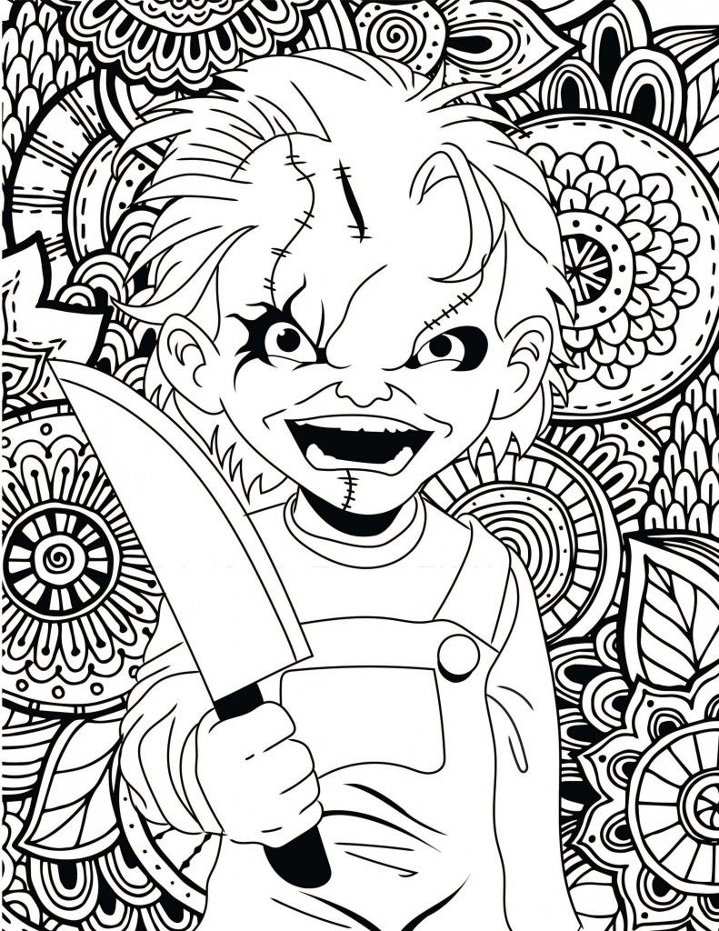 Adult Horror Coloring Pages