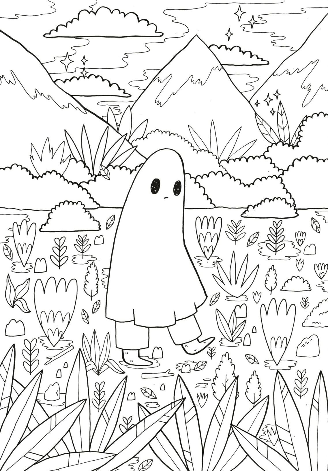 Aesthetic coloring pages Free
