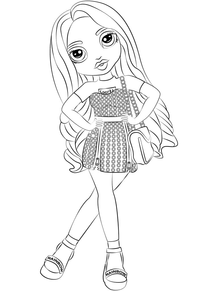 Amaya Raine Rainbow High coloring page