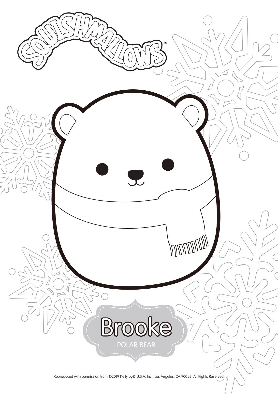 Brooke Squishmallow Coloring Pages