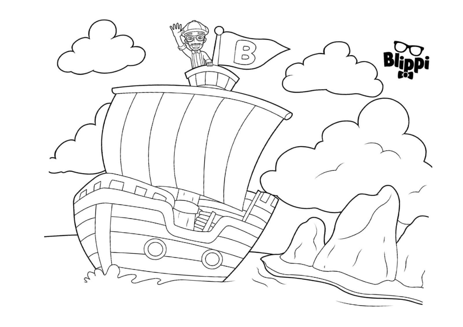 Coloring Pages Blippi