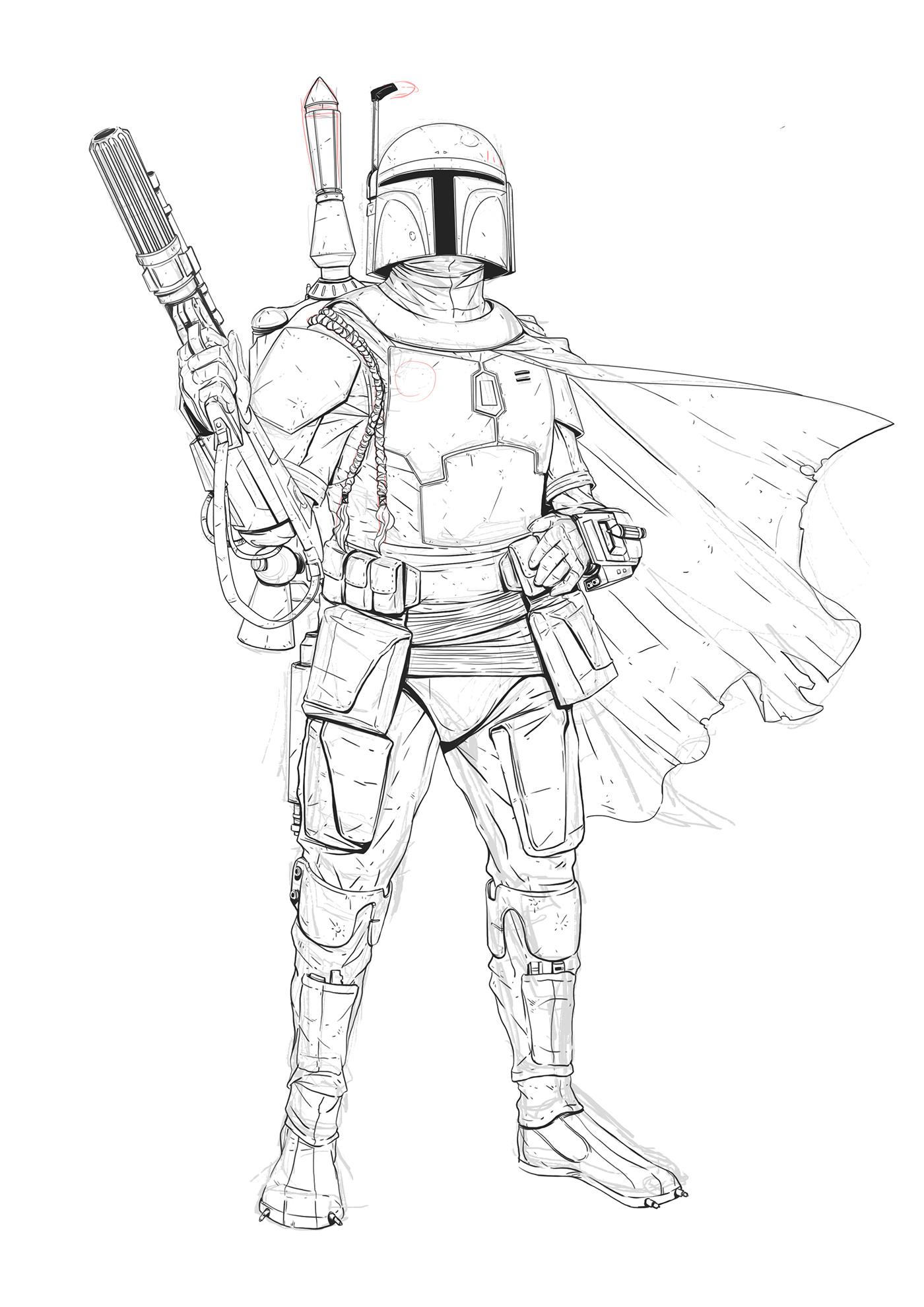 Coloring Pages Mandalorian