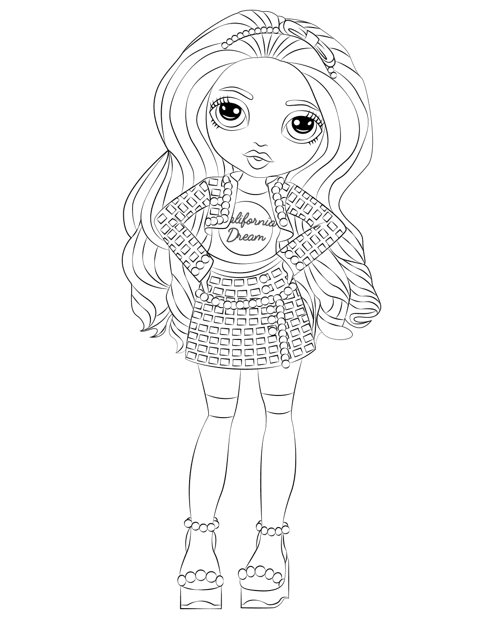 Coloring Pages Rainbow High
