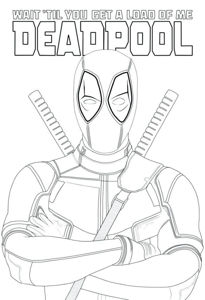 Deadpool Coloring Pages Printable