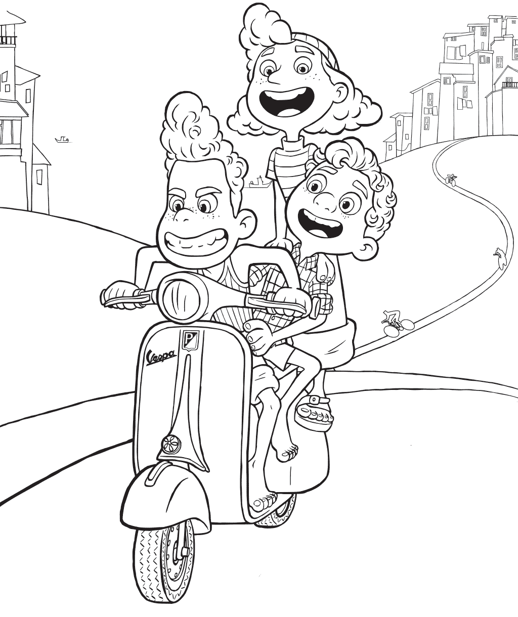 Disney Luca coloring pages