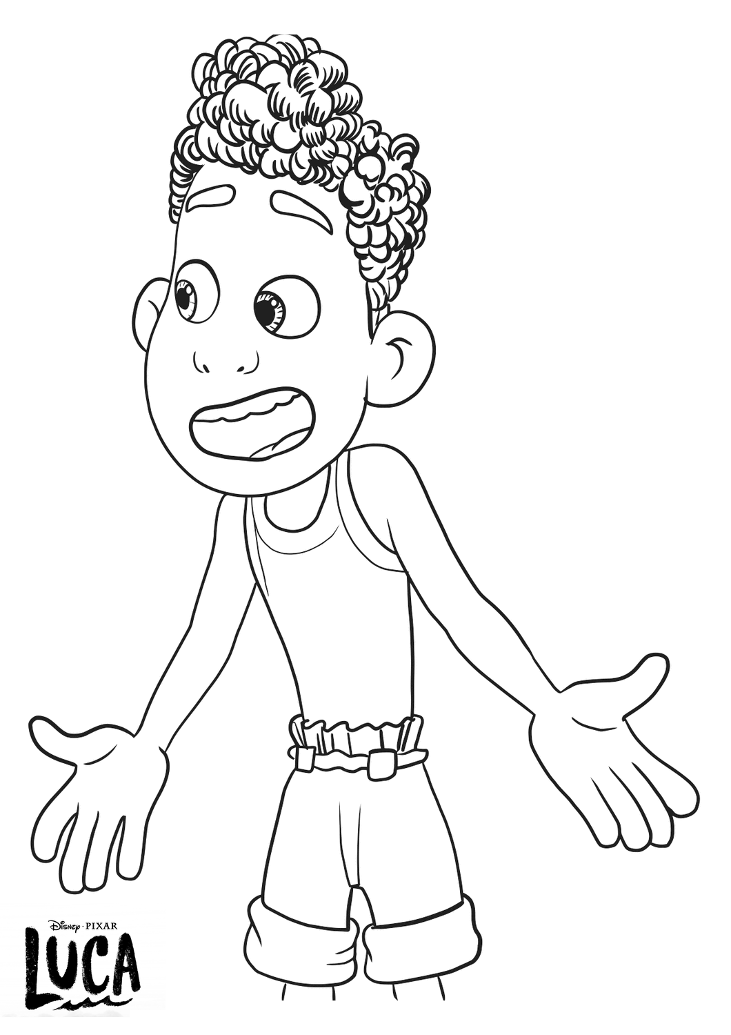 Free Luca Coloring Pages