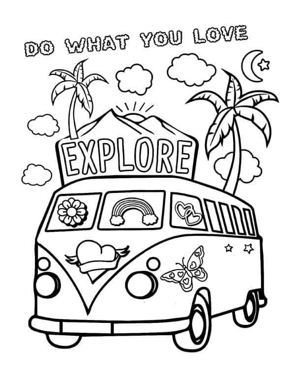 Free Preppy Coloring Pages