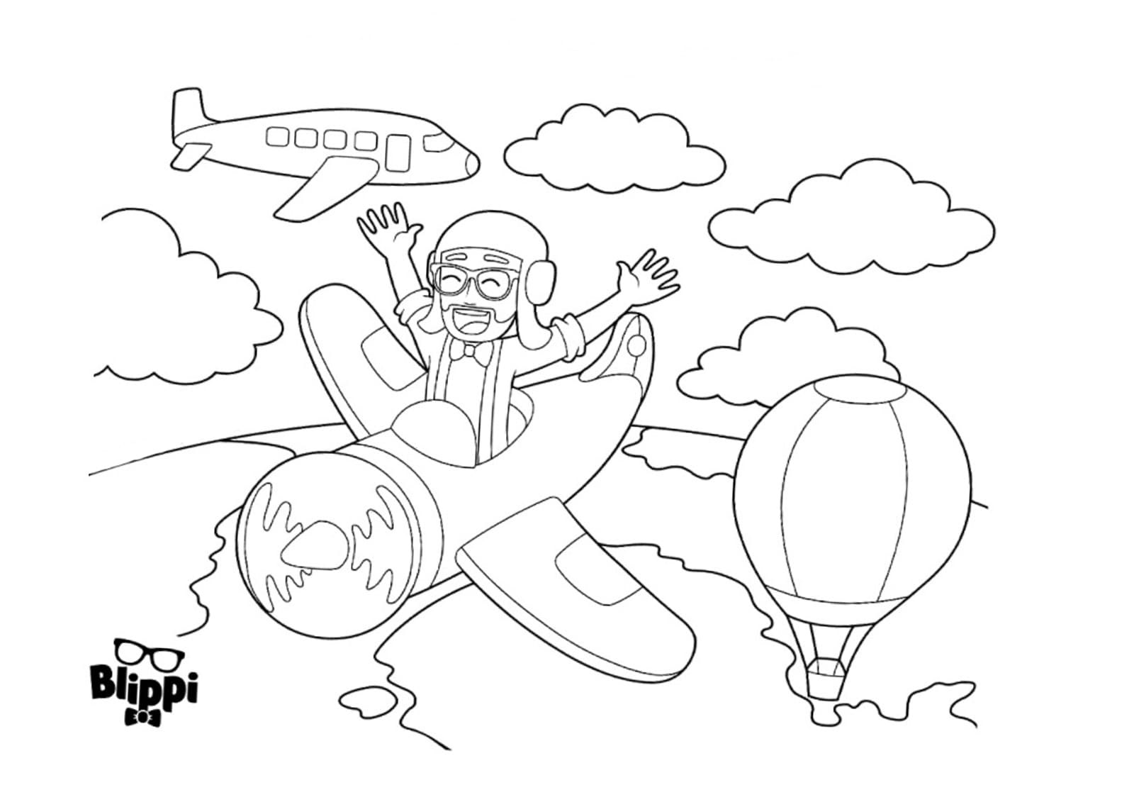 Free Printable Blippi Coloring Pages