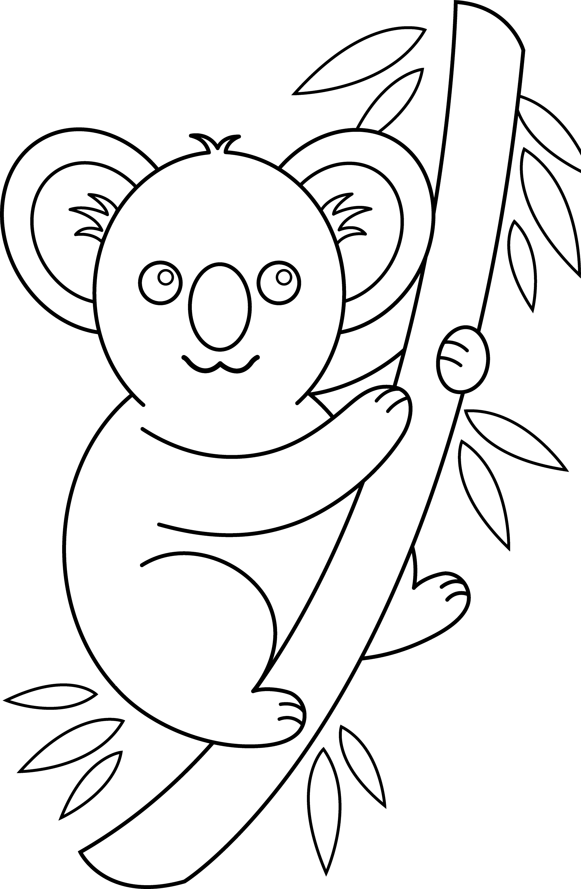 Free Printable Koala Coloring Pages