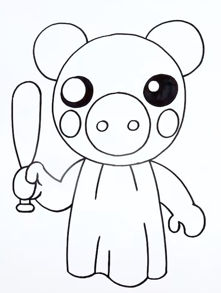 Free Printable Piggy Coloring Pages