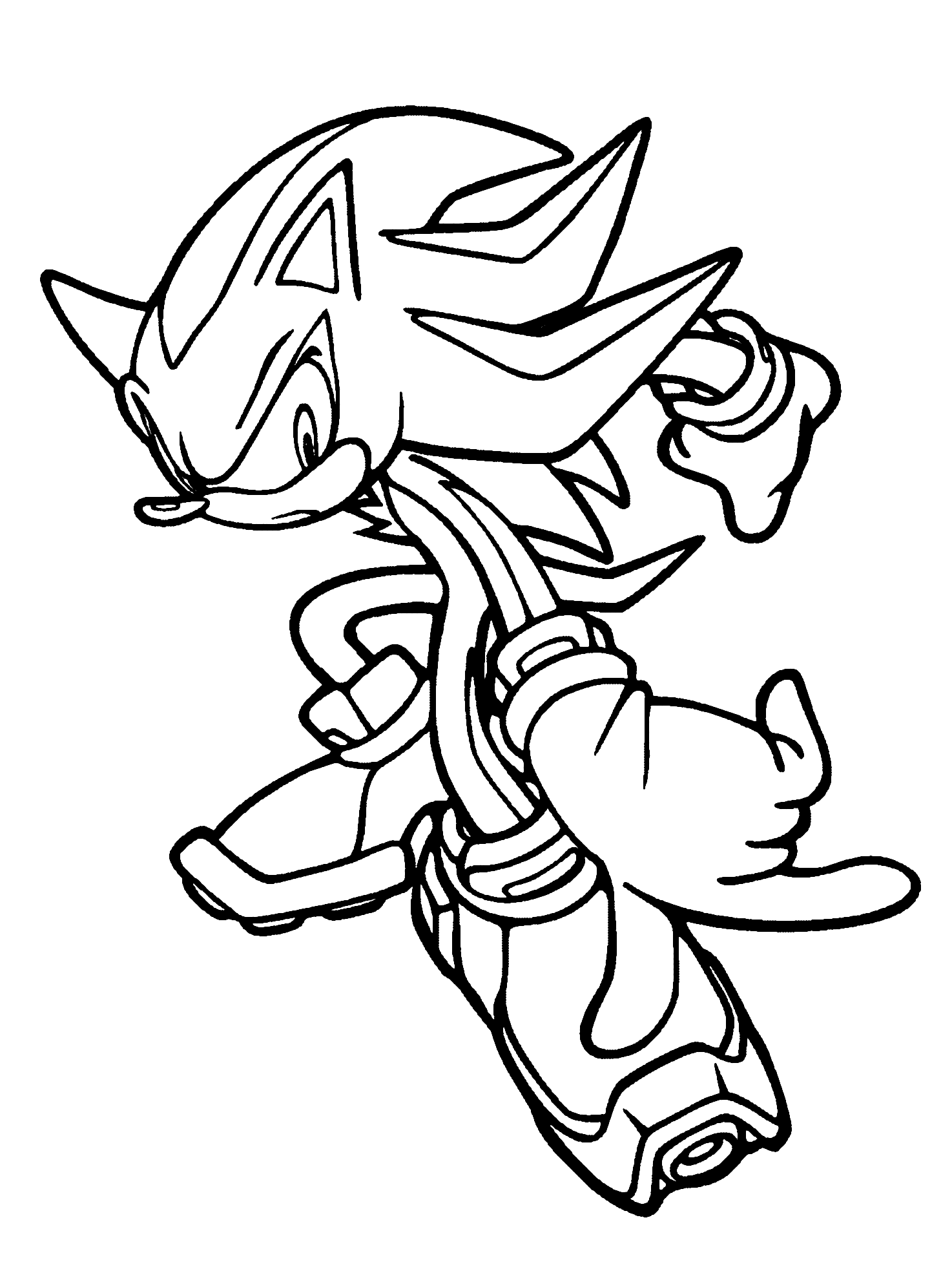 Shadow Sonic Coloring Pages