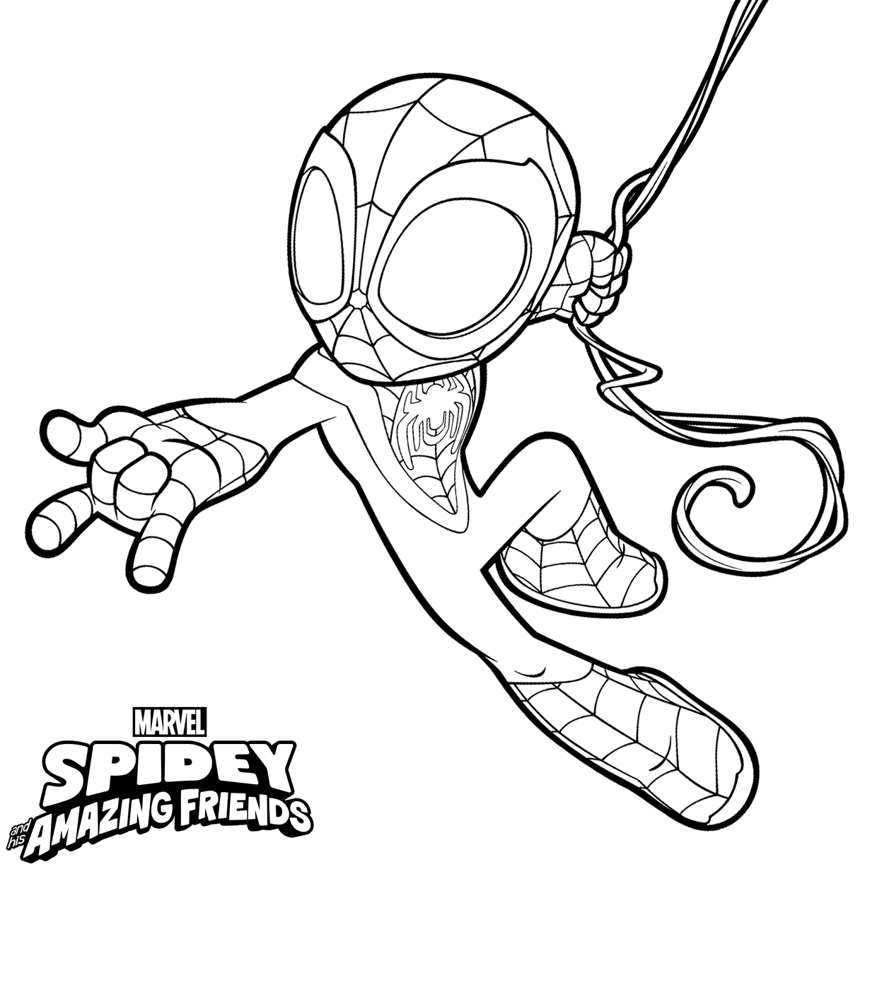 Marvel Spidey And His Amazing Friends Coloring Pages Printable Pdf ...