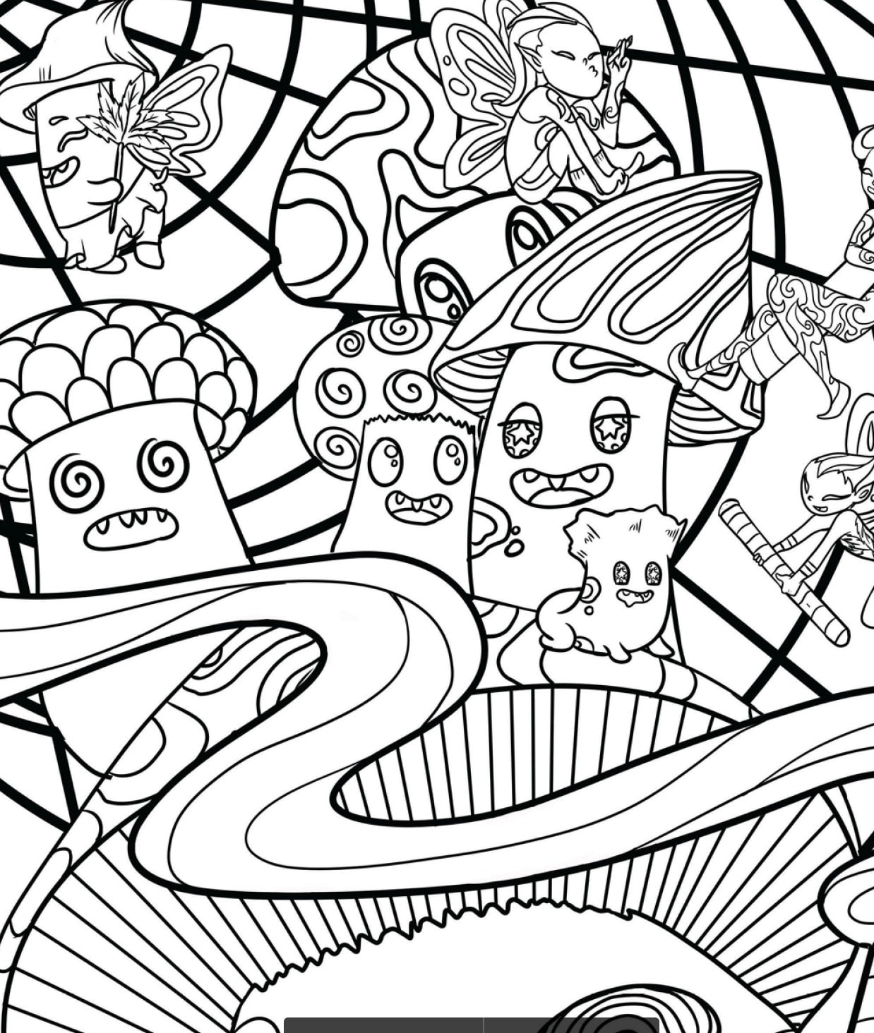 stoner coloring page