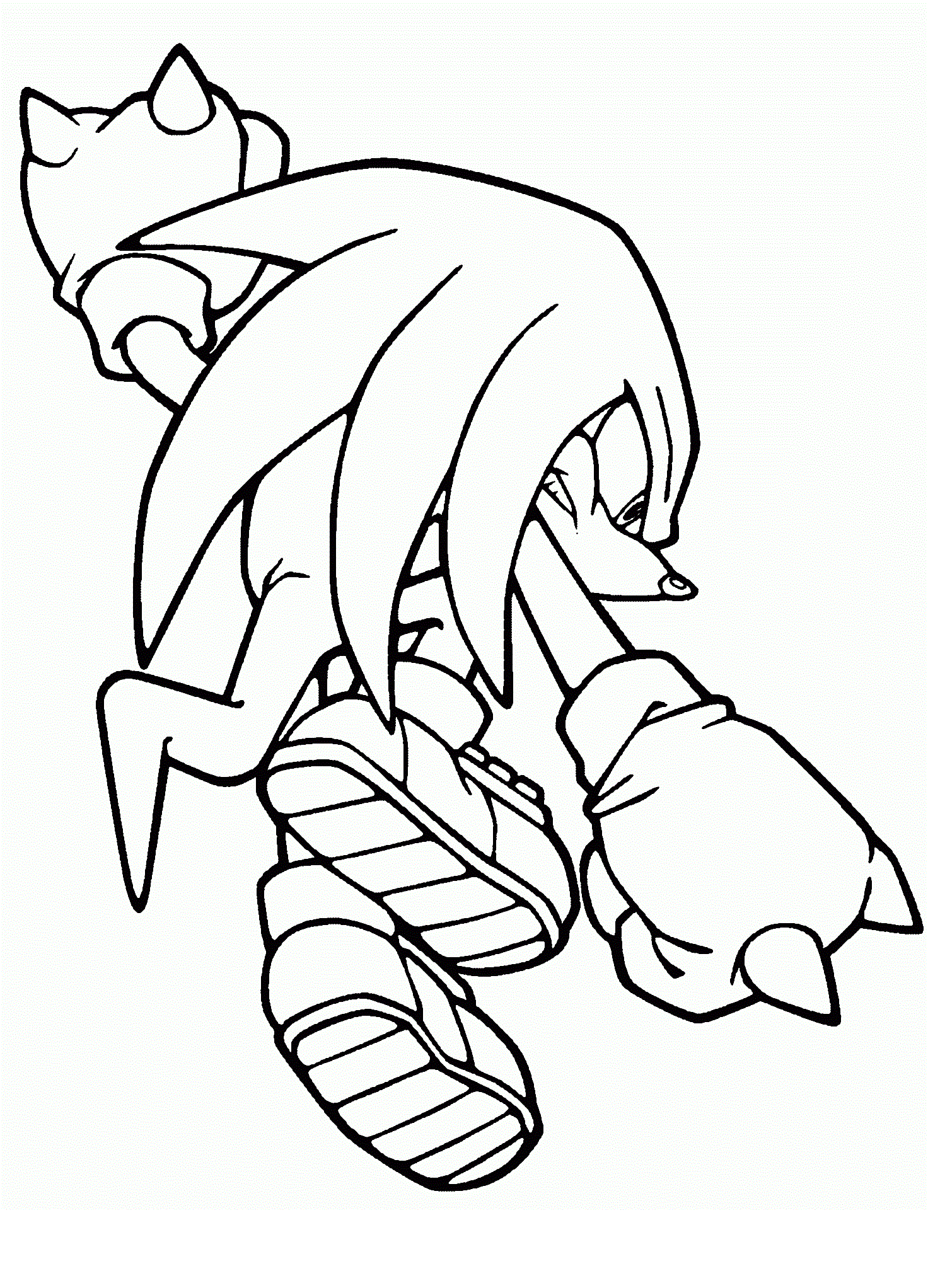 Free knuckles coloring pages