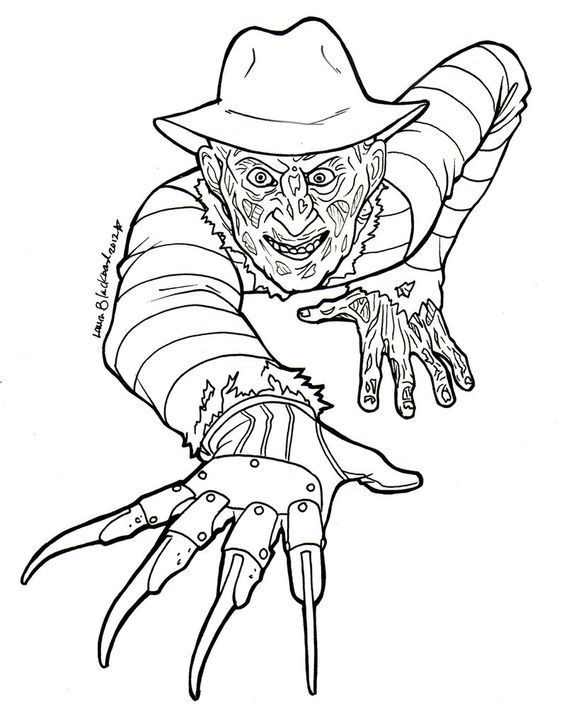 Horror Coloring Pages for Adult