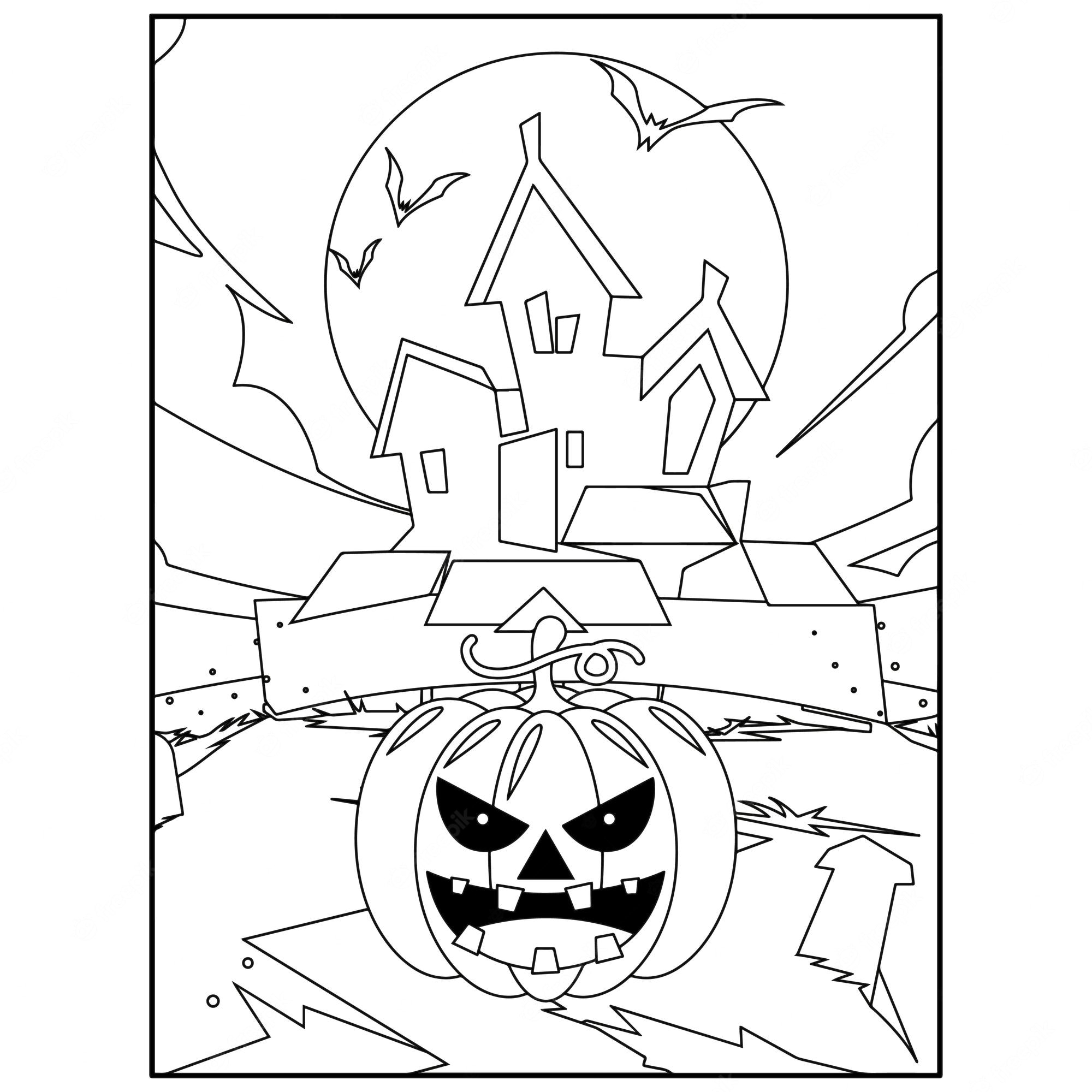 Horror Coloring Pages Printable Pdf - Coloringfolder.com