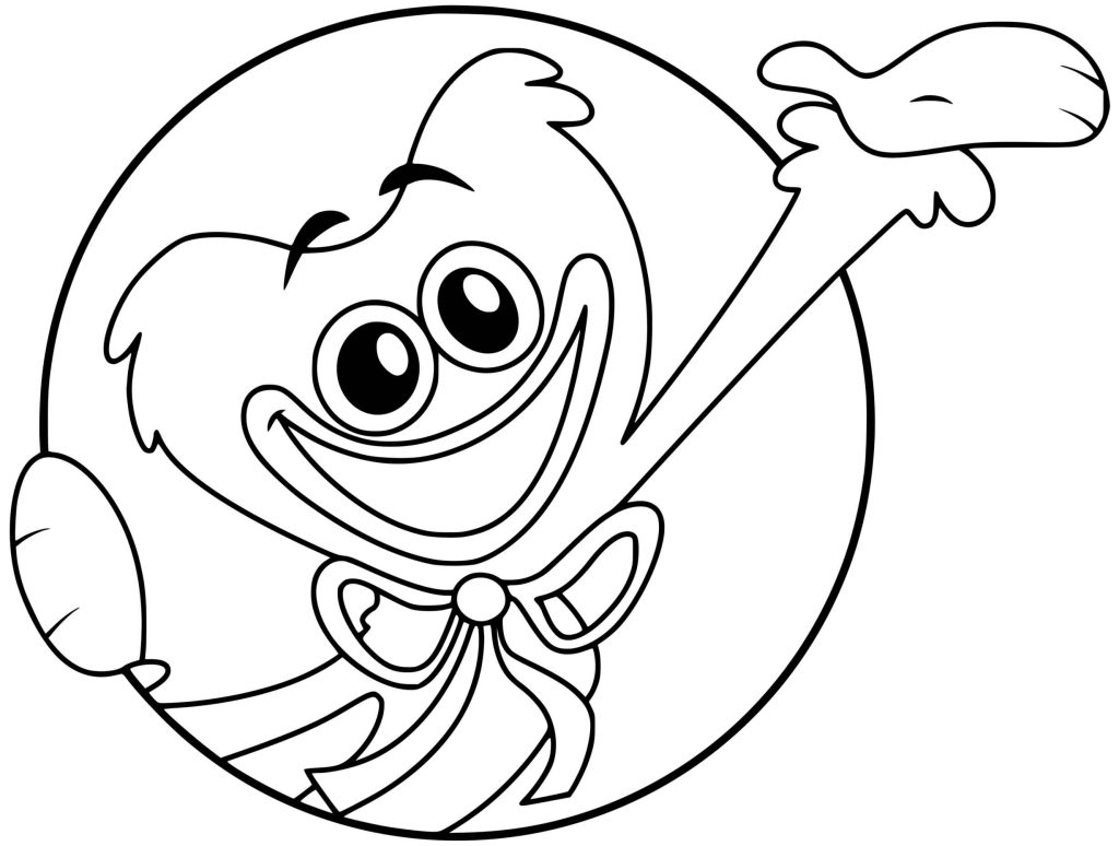 Huggy Wuggy From Poppy Playtime Coloring Pages 1
