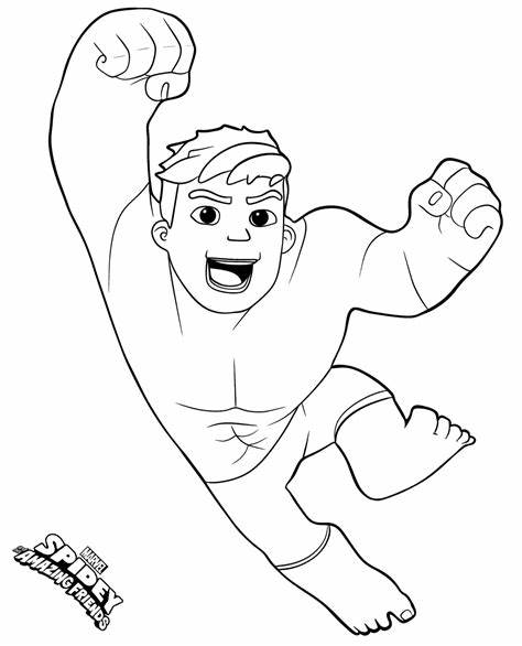 Marvel Spidey And His Amazing Friends Coloring Pages Printable Pdf Coloringfolder Com