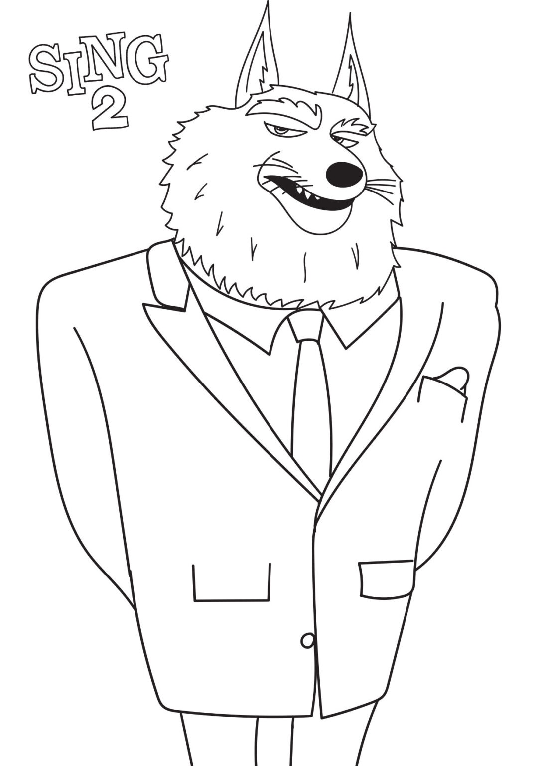 Jimmy Crystal Sing 2 coloring pages