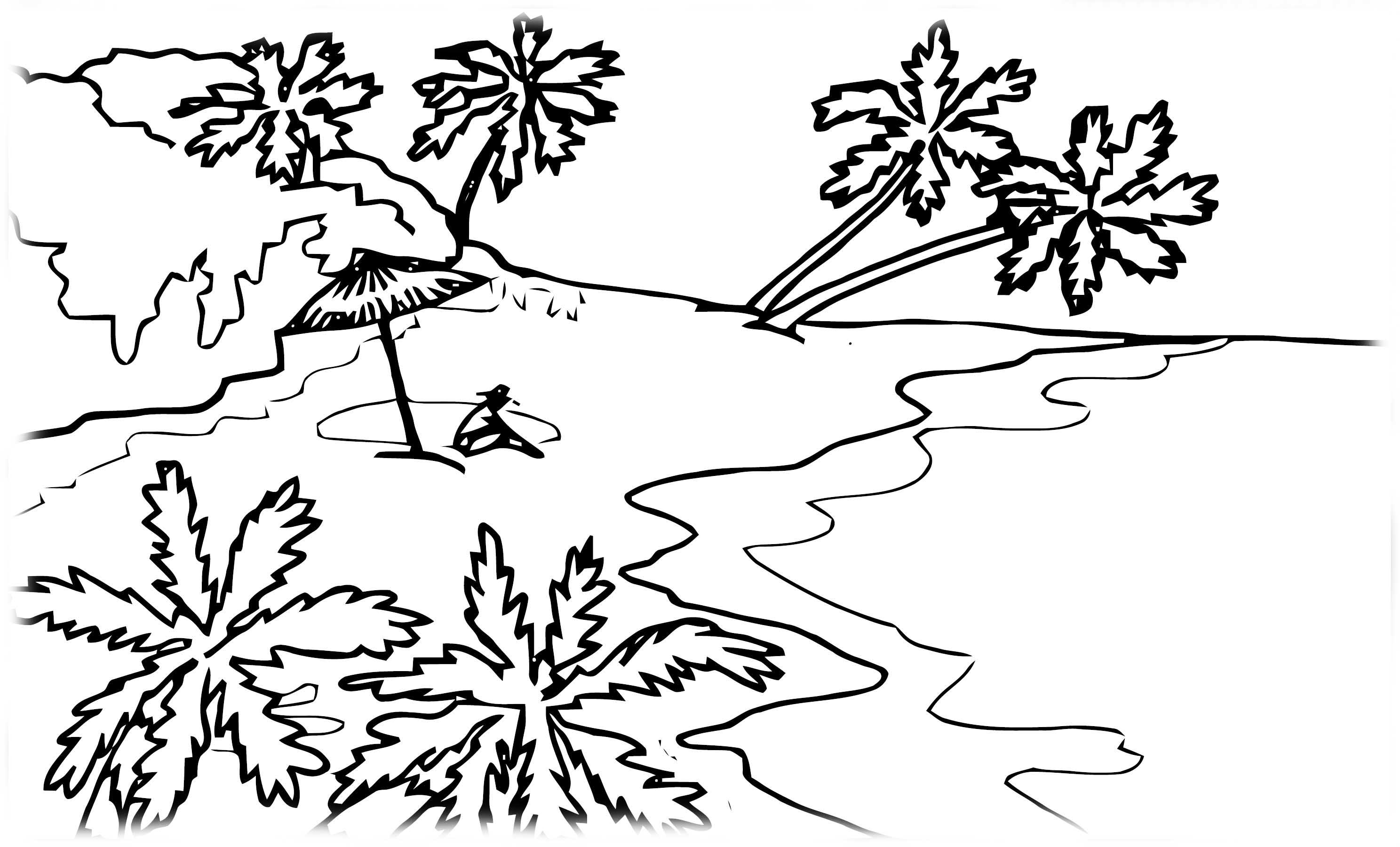 Landscape Coloring Pages