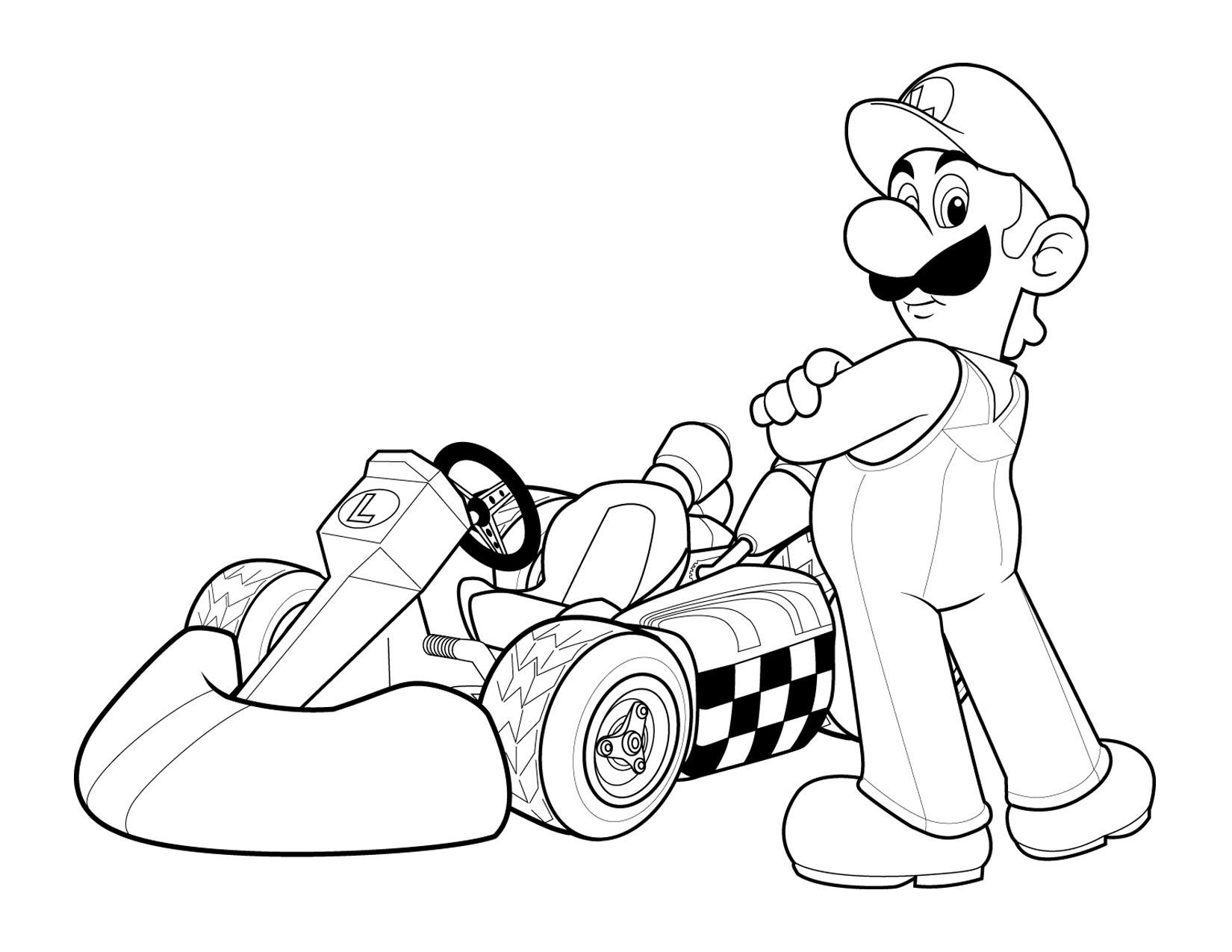 Luigi Coloring Pages Printable