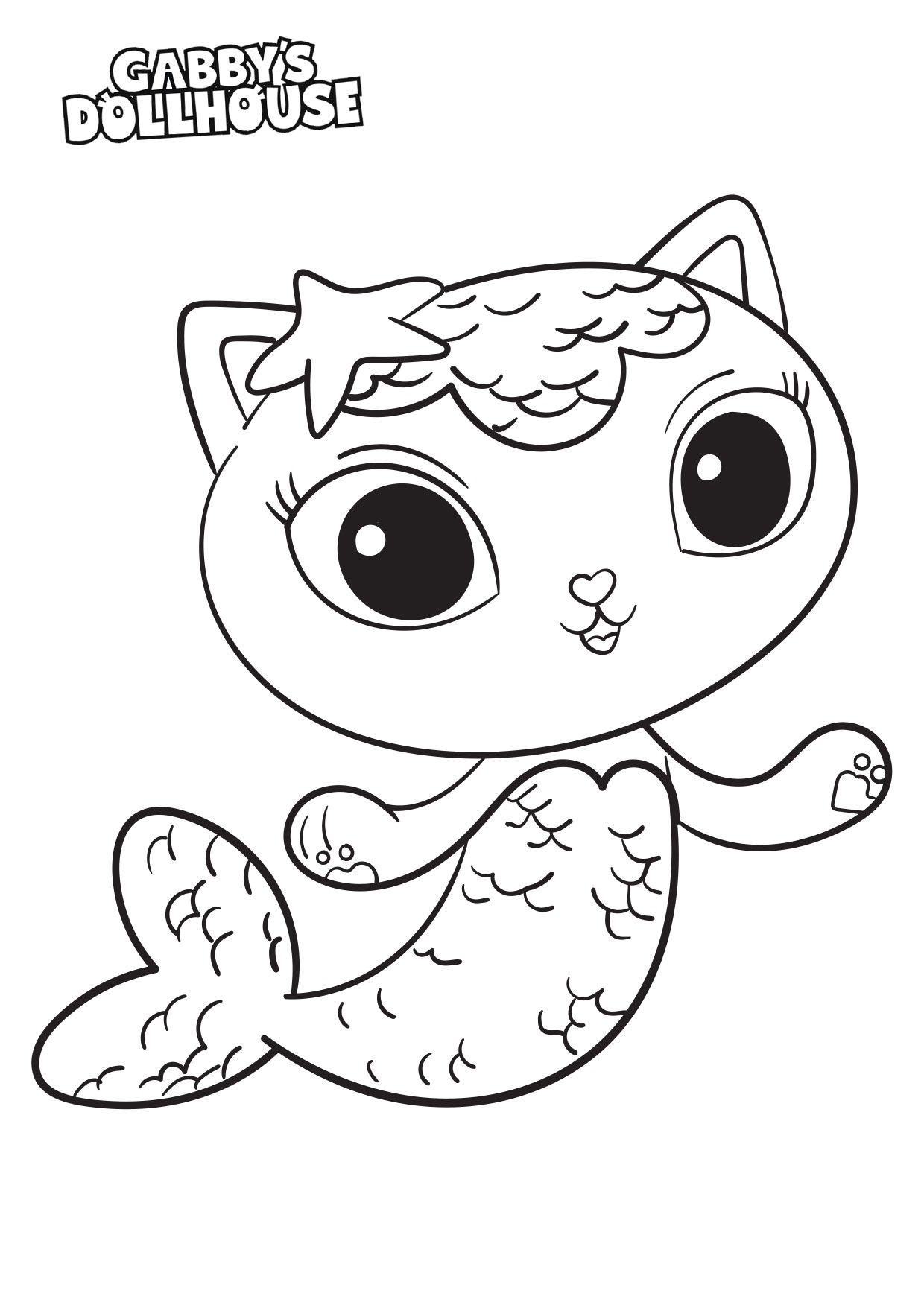 Printable Gabby's Dollhouse Coloring Pages Pdf - Coloringfolder.com