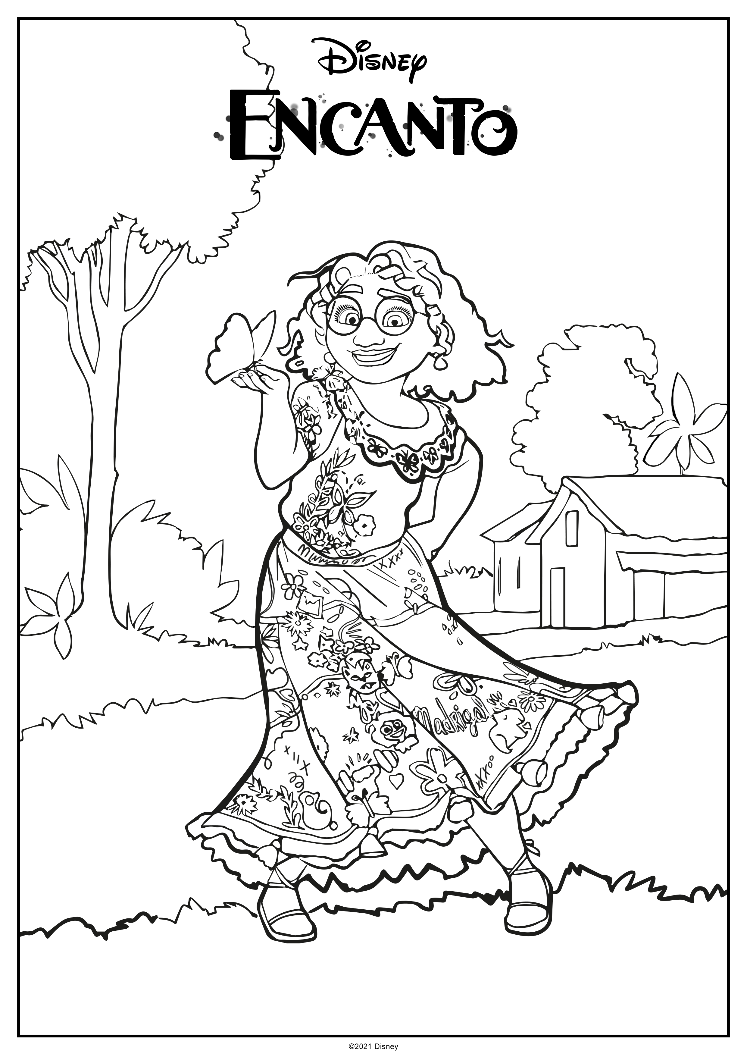 Mirabel Encanto Coloring Pages