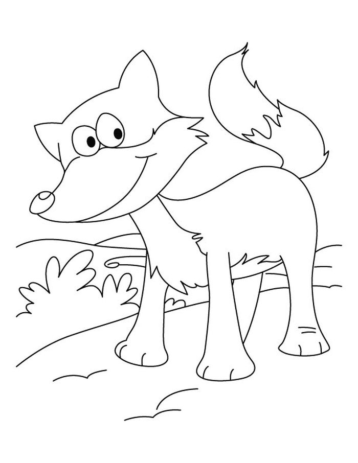 Printable Fox Coloring Pages