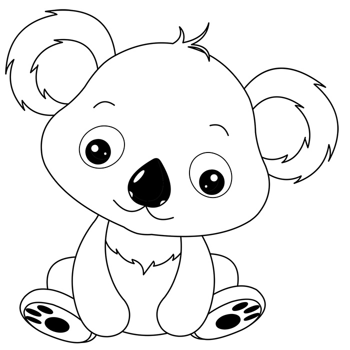 Printable Koala Coloring Pages